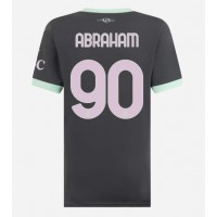 Camisa de Futebol AC Milan Tammy Abraham #90 Equipamento Alternativo Mulheres 2024-25 Manga Curta